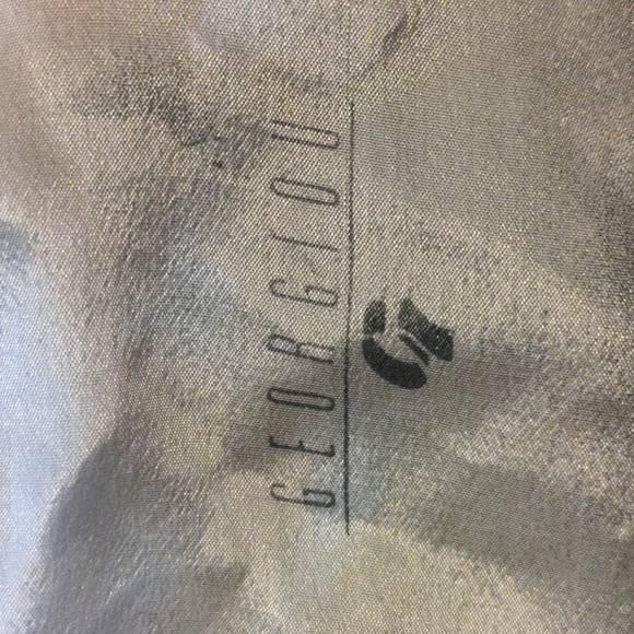 Vintage Georgiou Floral Scarf Olive Mauve Roses 30" Square Cottage Core - Picture 10 of 10